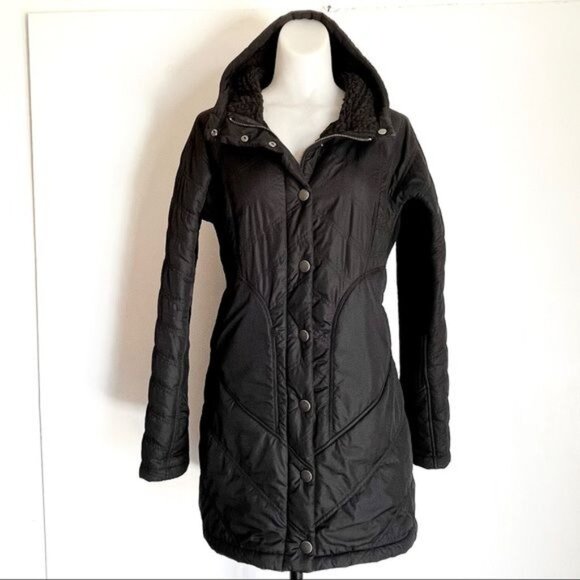 PrAna Diva Long Hooded black Jacket size Small - Picture 4 of 16